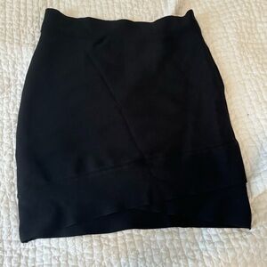 BCBG maxazaria black bandage skirt